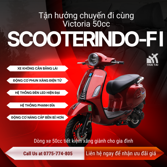 Victoria Scooterindo FI Phun xăng điện tử
